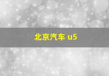 北京汽车 u5